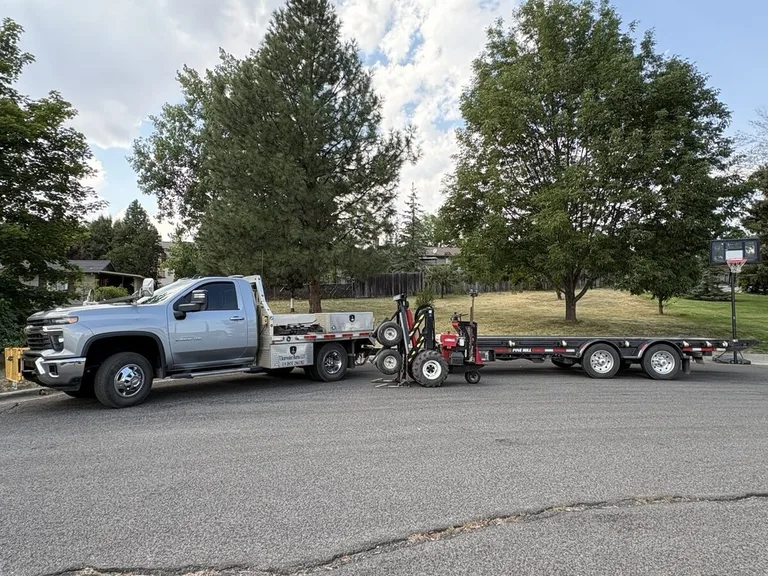 Completed shed delivery ready for customer move-in