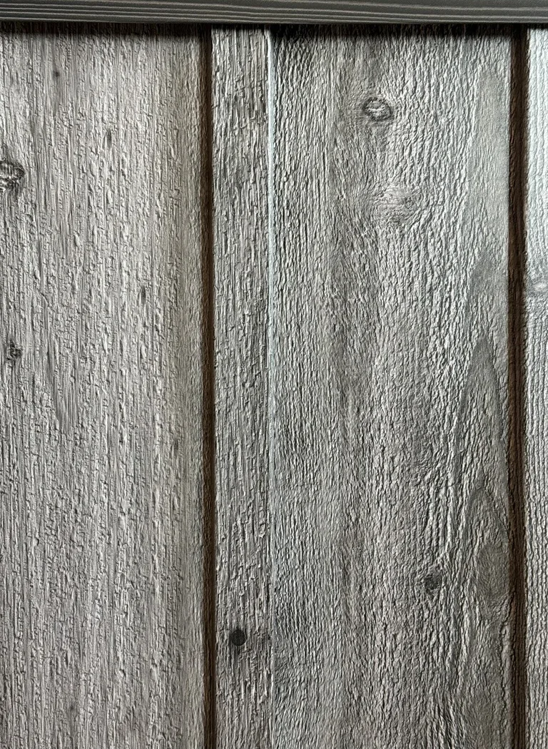 Cedar Gray printed metal panel sample