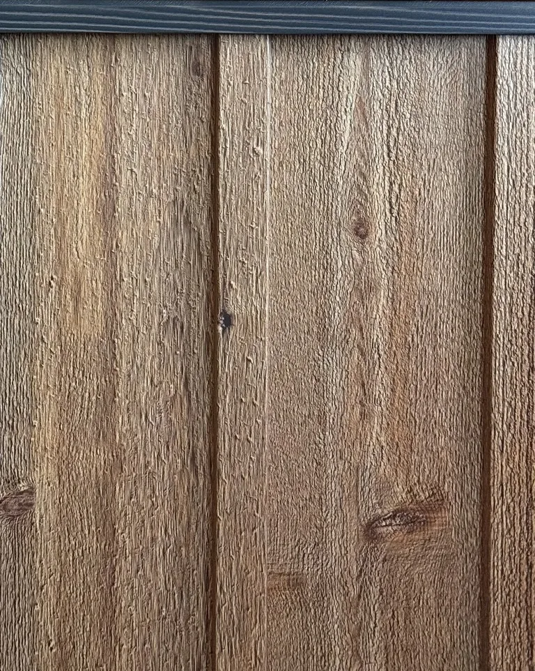 Cedar Natural printed metal panel sample