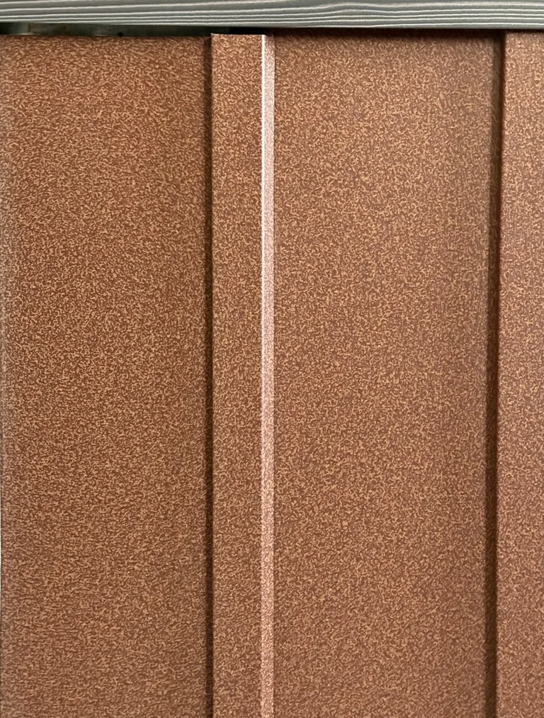 Sedona Rust printed metal panel sample