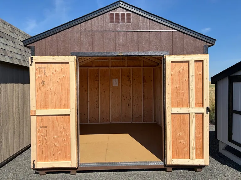 10x12 Utility Shed — with doors open