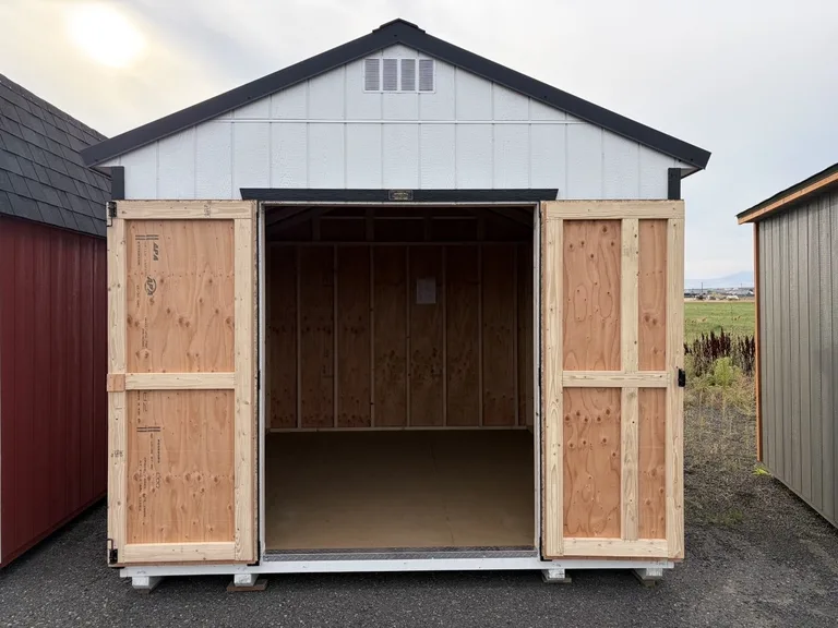 10x12 Utility Shed — with doors open