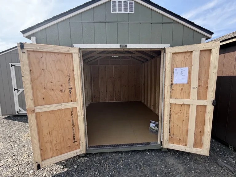 10x12 Utility Shed — with doors open