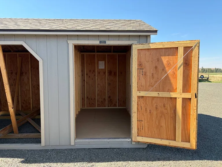 10x16 Horse Barn — with doors open