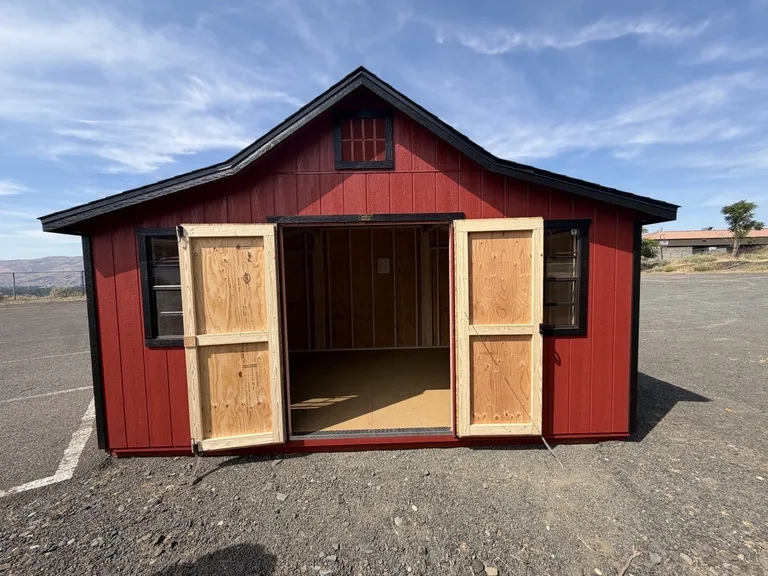 10x16 Rancher Barn — with doors open