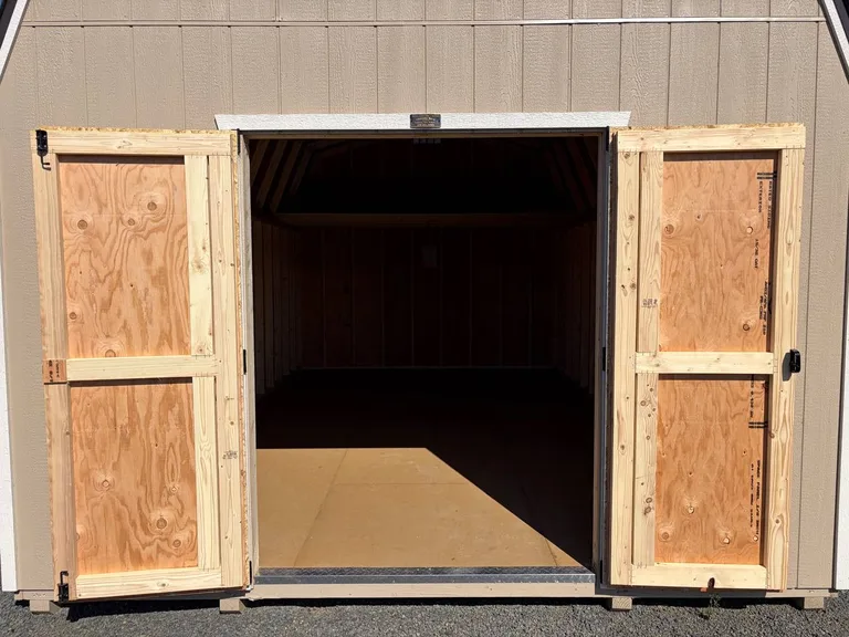 12x20 High Barn — with doors open
