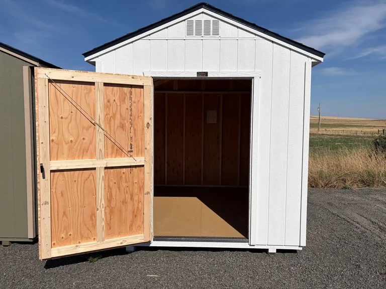 8x10 Utility Shed — with doors open