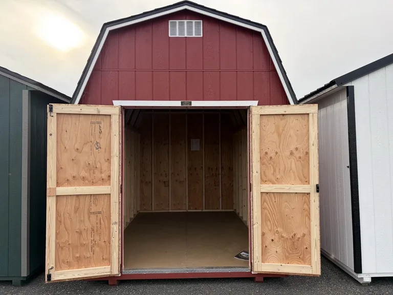 8x12 High Barn — with doors open