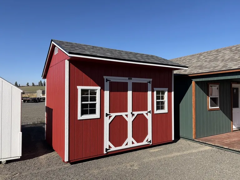 8x12 Quaker Shed — exterior