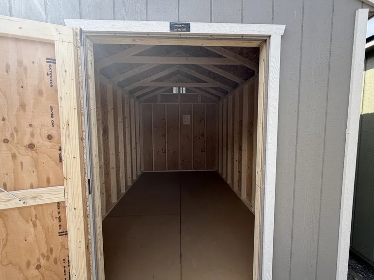 8x12 Utility Shed — interior